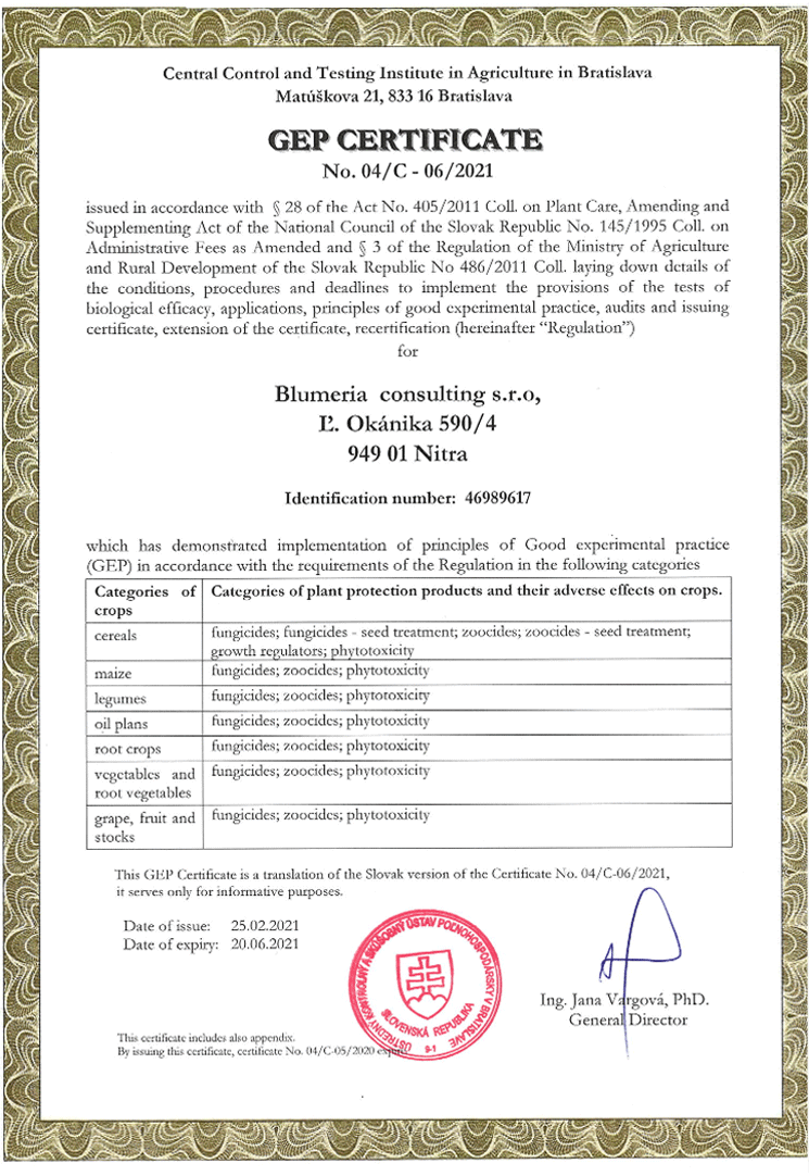 gep certificate